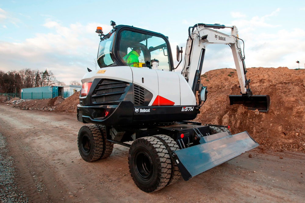 Location de pelles et minipelles sur pneus, 67, 68, 90, 88, Alsace et